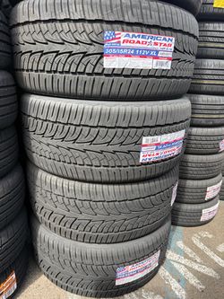🚨‼️vendo set de llantas 305 35 24 american tires