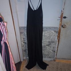 Black jumpsuit with Strappy Back