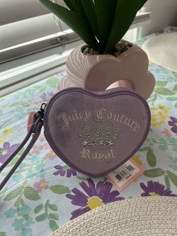 New Juicy Couture Juicy Kingdom Heart Wristlet & Mini Wristlet Purse
