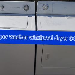 Roper Washer Whirlpool Dryer 