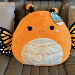 Squishmallow Mony the Monarch 16” RARE NWT