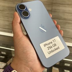 Blue iPhone 17 unlocked cash or cheap $10 down