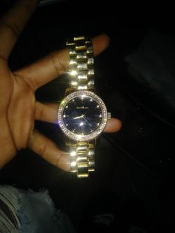 Gino Milano Gold Black Face Watch
