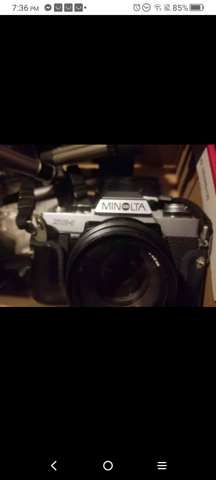 Minolta Camera With Tripod And Case Everything It Needs