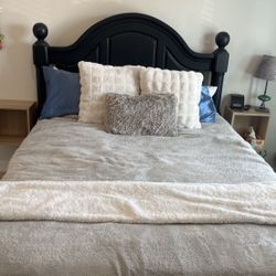 Queen Bed Frame and Headrest 