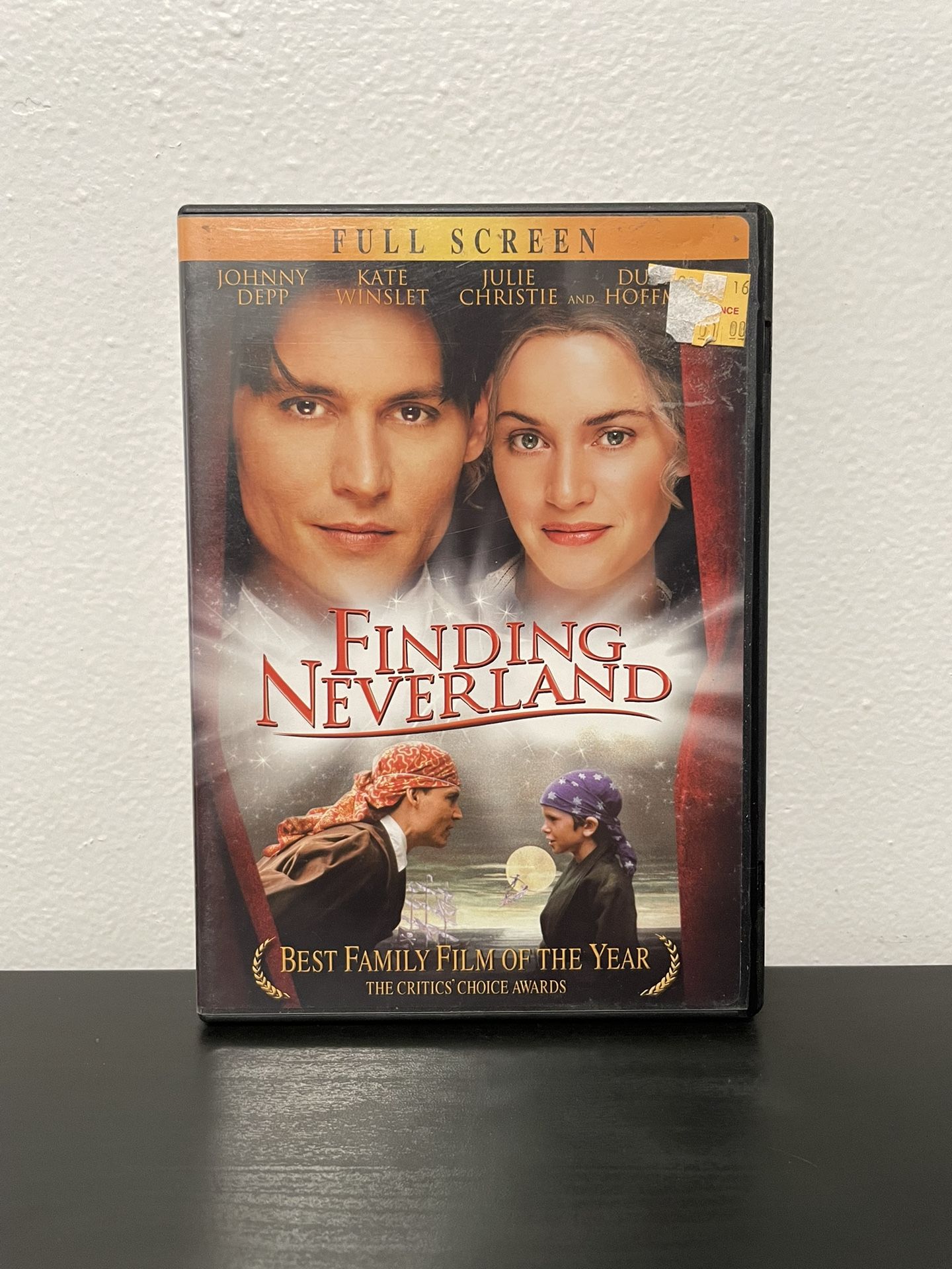 Finding Neverland DVD Movie Johnny Depp Kate Winslet Full Screen Peter Pan 2004