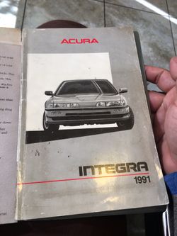 1991 Acura Integra sedan owners manual