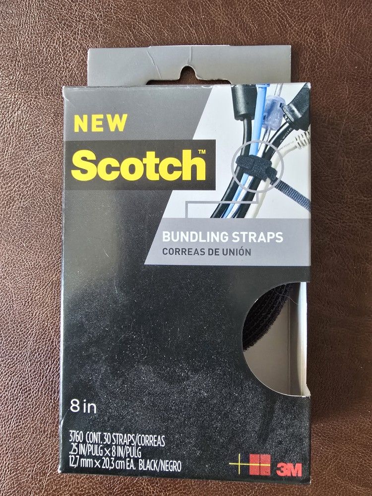 Scotch 8in Velcro Bundling Straps