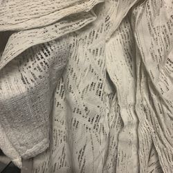 6 Pieces. Lace Curtains 6$ Each