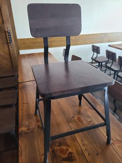 Black Industrail Metal Chair