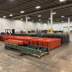 Used Pallet Racks Industrial Warehouse shelving forklifts Liquidation 