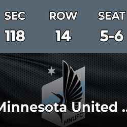 MINNESOTA UNITED TICKETS 