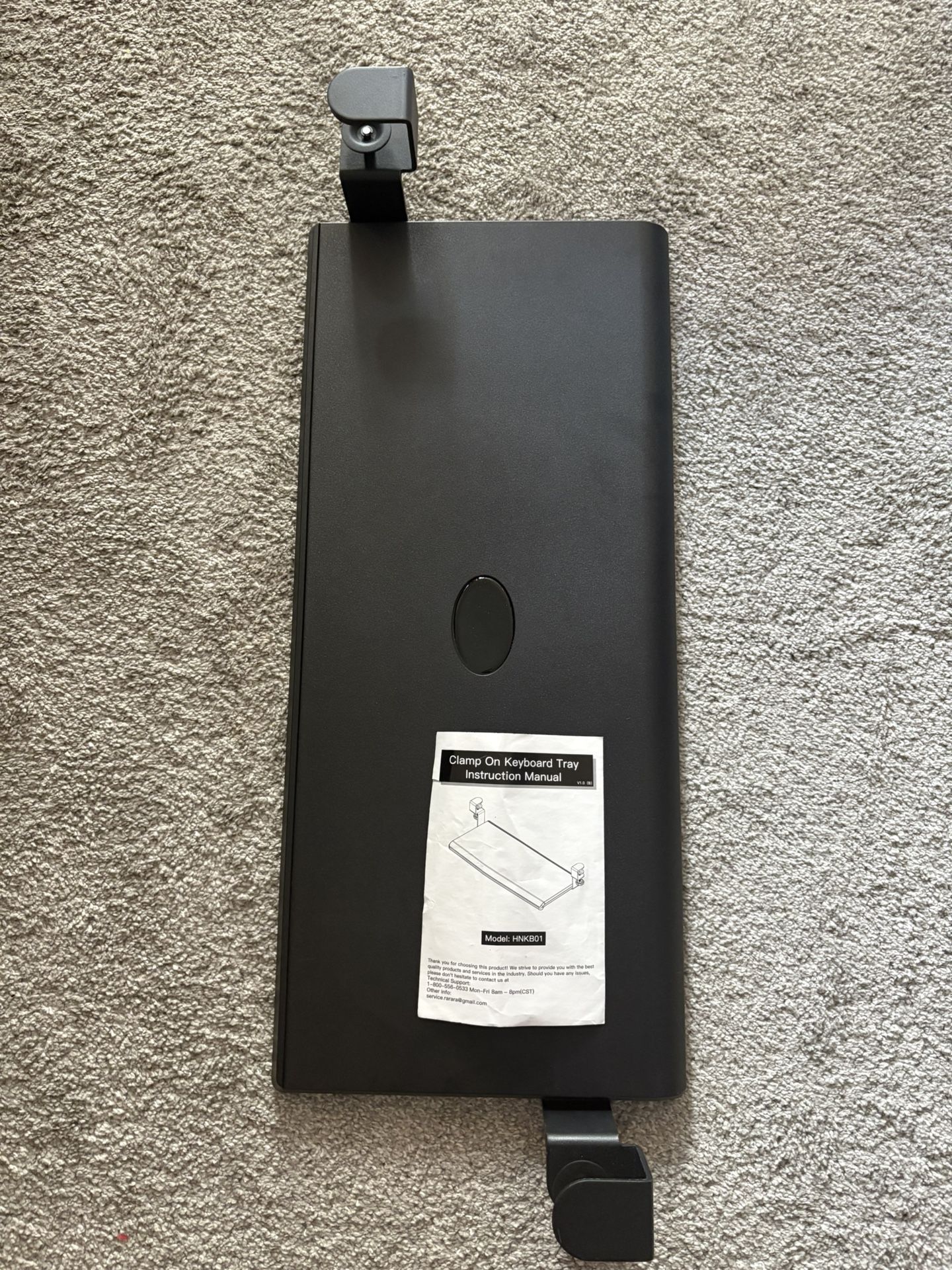 Attachable Adjustable Sliding Computer Desk For Desktop Keyboard Or Laptop