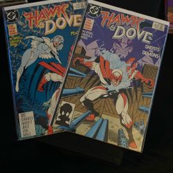 Hawk&Dove Comic 1,2  1st Appearance DAWN GRAINGER & Cover Appearance 