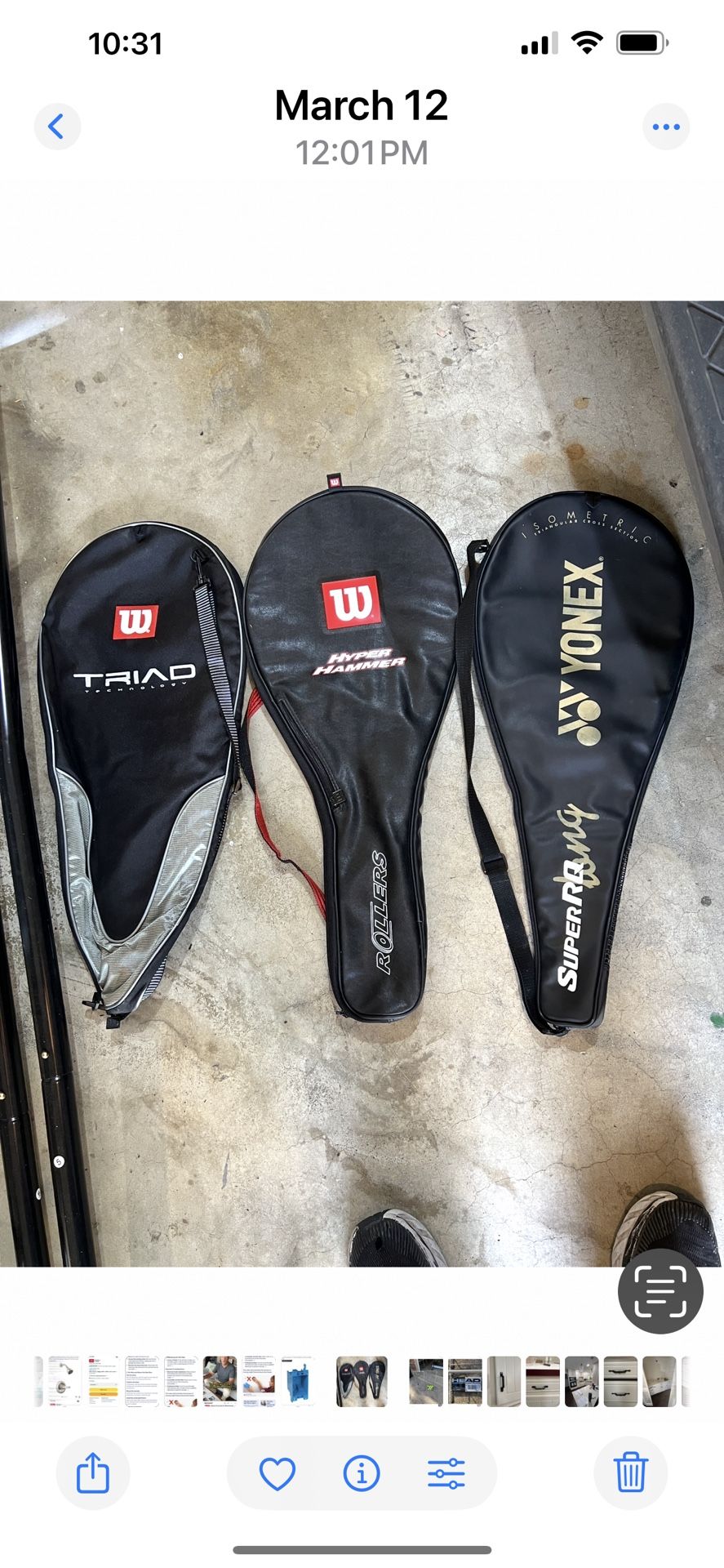Single Tennis Racquet Covers