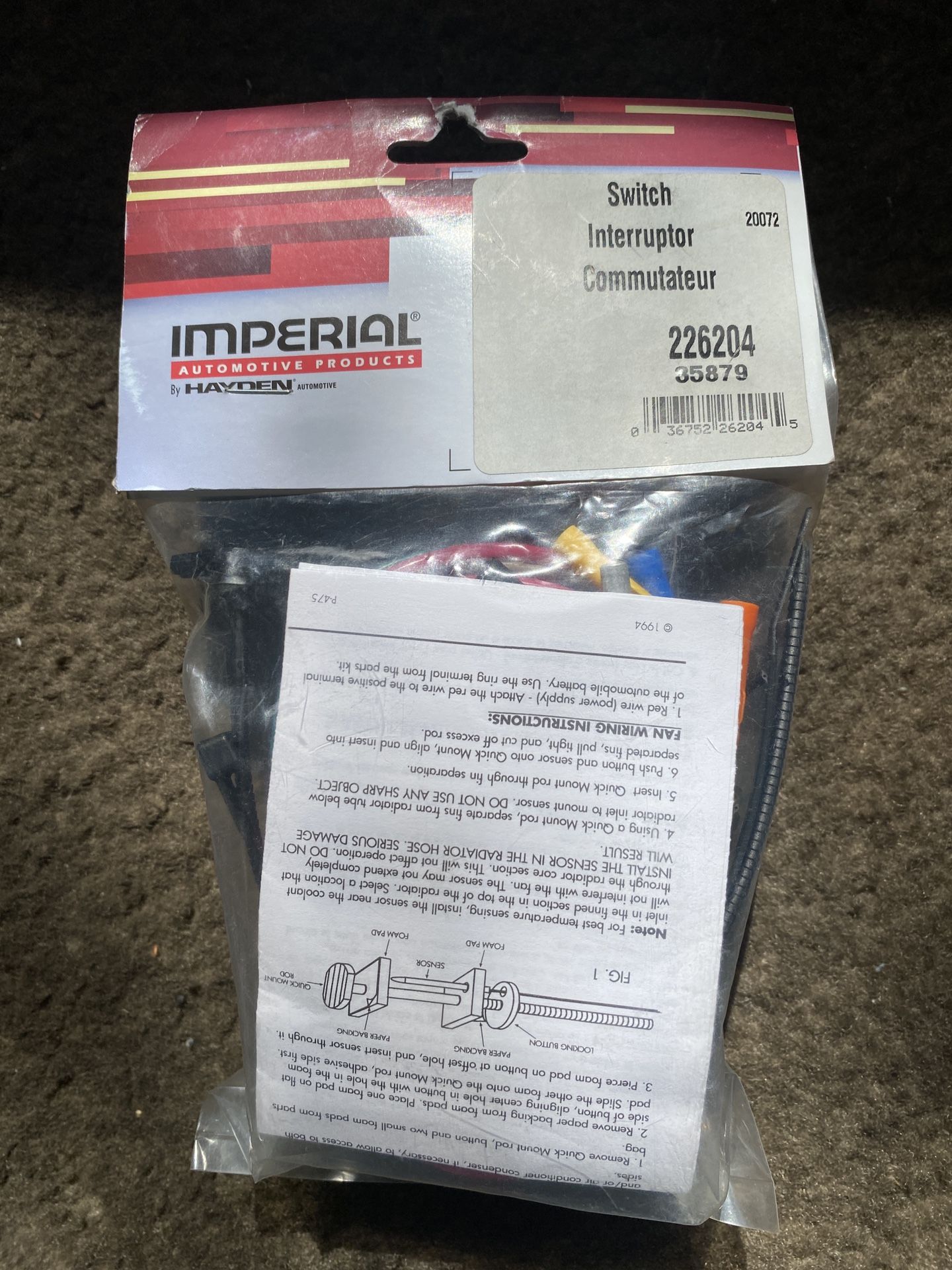 Imperial Hayden (contact info removed) 35879 Thermostatic Radiator Fan Controller Switch