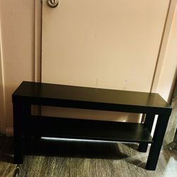 IKEA LACK Small / Narrow TV Stand / Console Table – Black 35⅜”x10¼”x17¾”