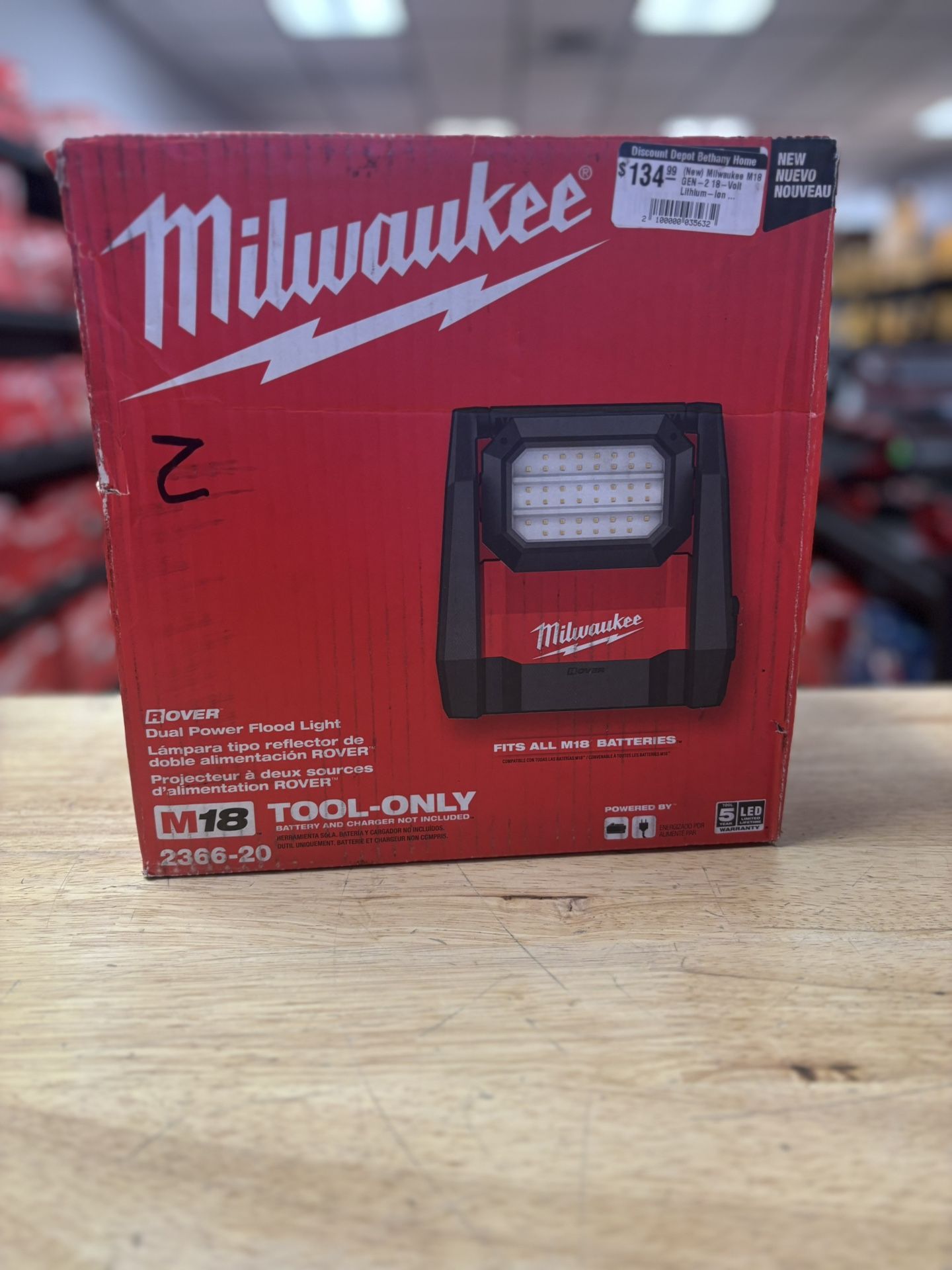 M18 GEN-2 18-Volt Lithium-Ion Cordless 4000 Lumens ROVER LED AC/DC Flood Light (Tool-Only)