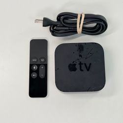 Apple TV A1625 4th Gen 64GB HD Media Streamer w/Siri Remote A1962 & Power Cord