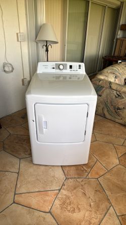 Insignia 6.7 Cu. Ft. Electric Dryer with Sensor Dry (Model NS-FDRE67WH8A) – $300 OBO