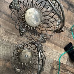 Silver Beautiful Grape 🍇 Baskets From The 50s
