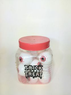 Halloween Jar of  Eyeballs 