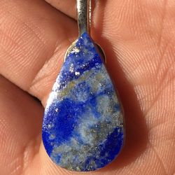 Lapis Lazuli Gemstone Teardrop Pendant 