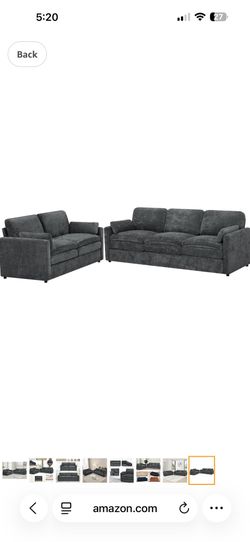 Sofa and love seat