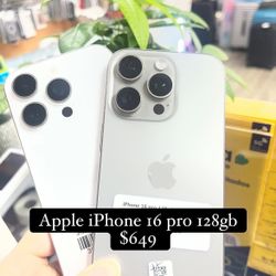 Sale: Apple iPhone 16 Pro 128gb Unlocked 