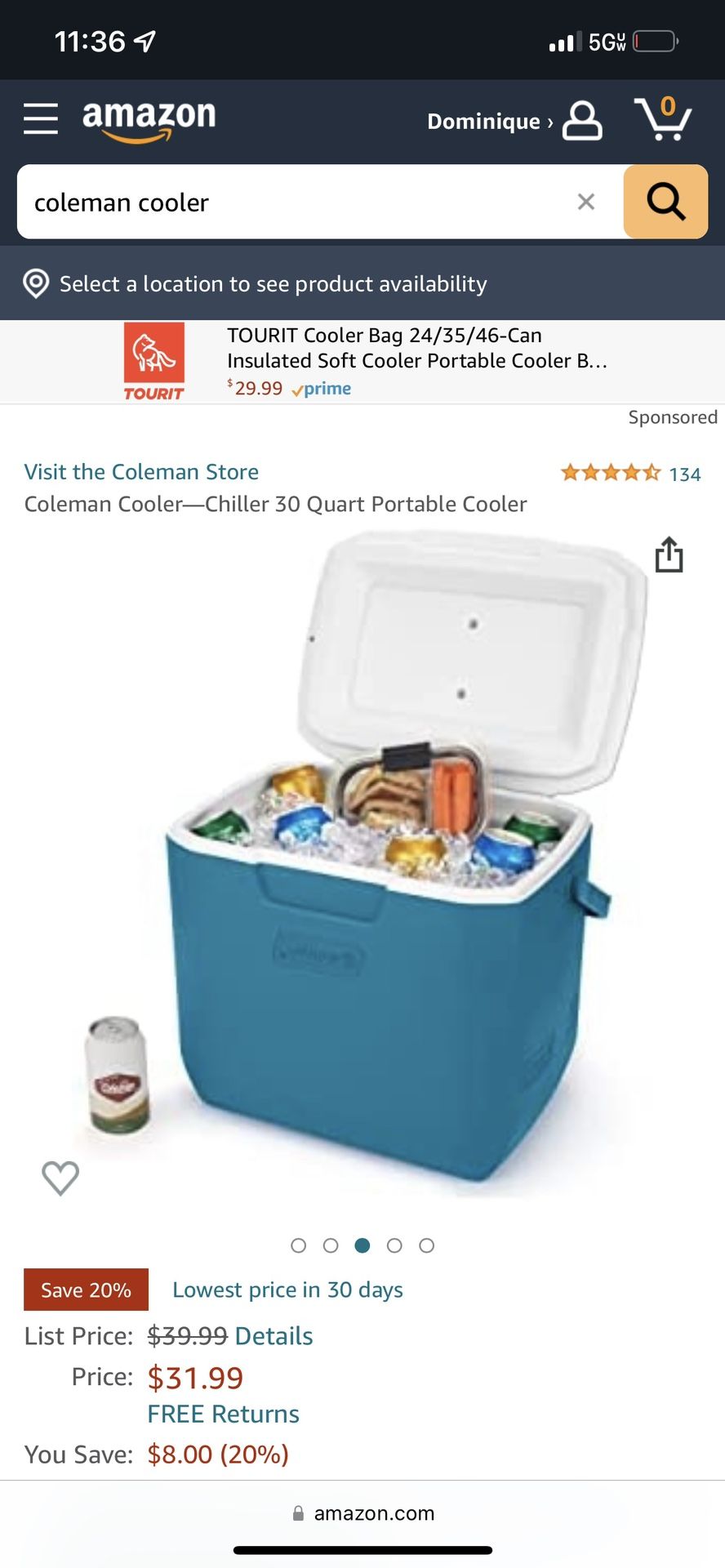 Coleman Cooler 