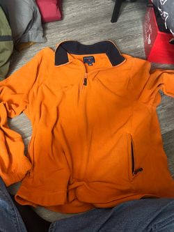 Saddlebred Orange Fleece Quarter-Zip Pullover