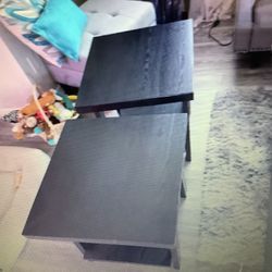 Two End Tables And One Coffee Table.