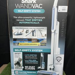 NEW Shark Wandvac Self-empty System Cordless Stick Vacuum WS640AE