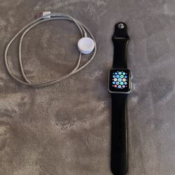 Apple Watch Series 3 (38MM) - Silver Aluminum Case with Black Band