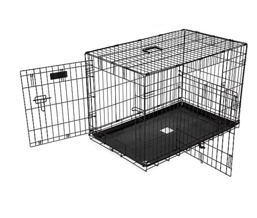 Medium Size Double Door Dog Crate