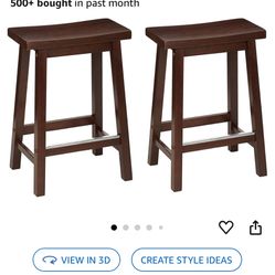 Wood Farmhouse Style Stools 
