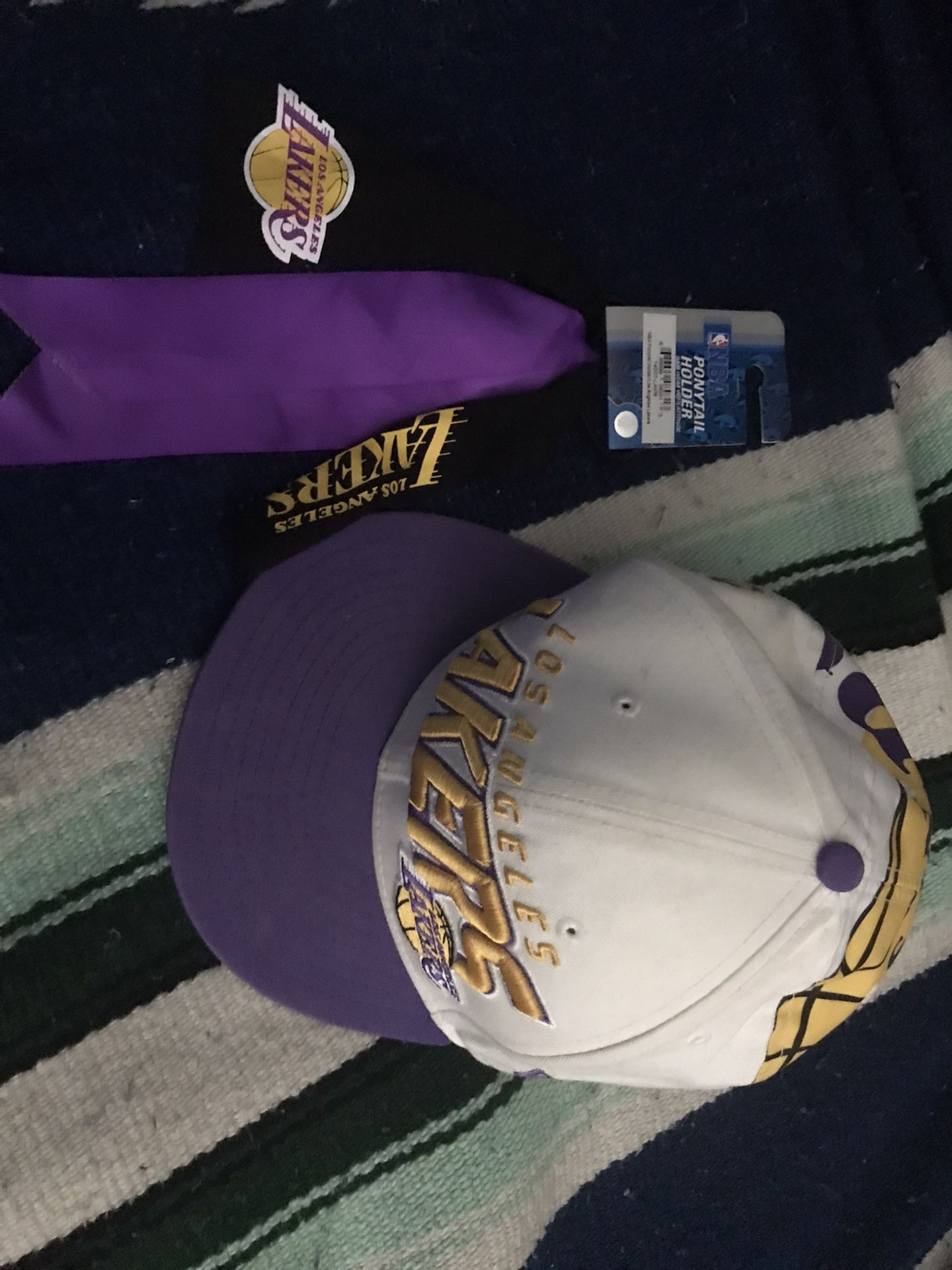 New Lakers Hat And Band With Tags Everything Goes For Only $15 Firm