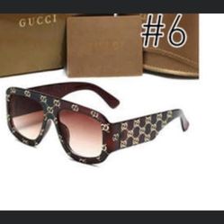 Brown GG Sunglasses With Box And Case 