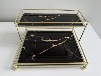 2-Tier Marbled Serving Stand