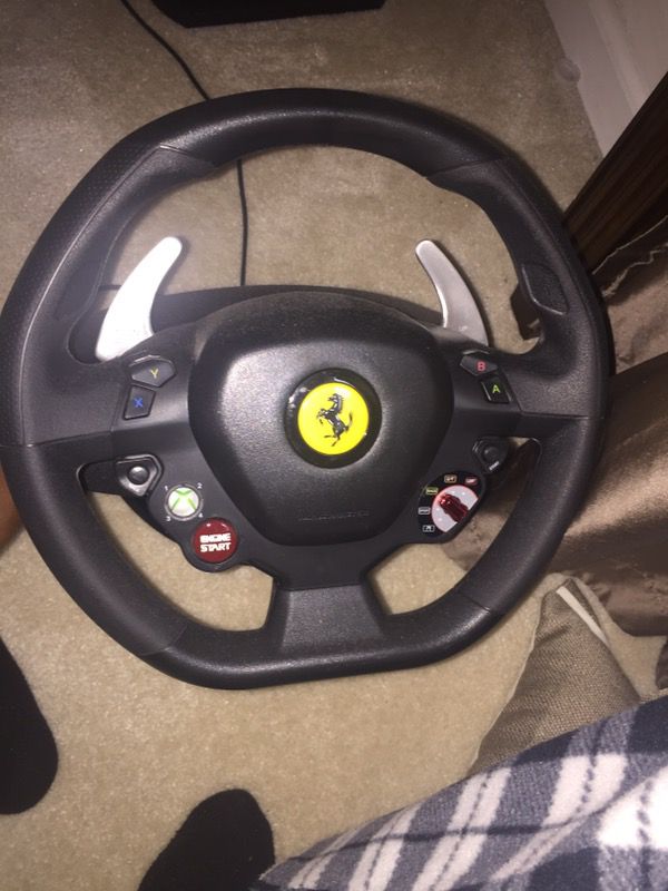 Ferrari 458 Italia replica racing wheel.