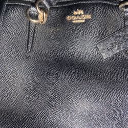 Black Leather Coach Purse 