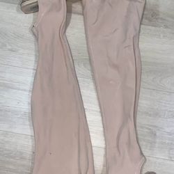 Nude Thigh High Boots - Size 7