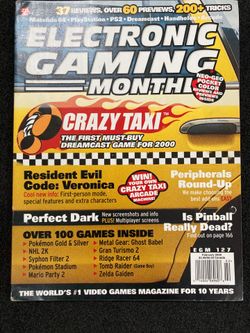 Electronic Gaming Monthly Magazine EGM (February 2000) Crazy Taxi