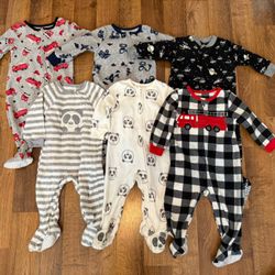 6 Fleece PJ Bundle. 12 Months 