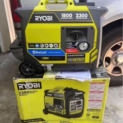 RYOBI 2,300-Watt Recoil Start Bluetooth Super Quiet Gasoline Powered Digital Inverter Generator