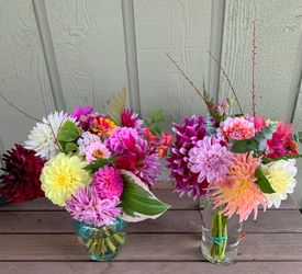 Fresh Cut Local Dahlia Bouquets