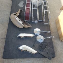 66 Impala Parts Mirrors Front Bumper Ends Tail Lights Front Bumper guards See Pictures