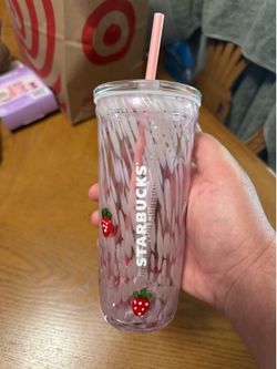 Pink Vibes Glass Cold Cup