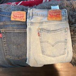 2 Pairs Of Levi’s 510 NWOT 