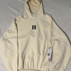 Adidas Fear of God Athletics Hoodie (Small) - Cream
